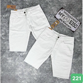 優質白色男士牛仔褲,白色棉質牛仔褲,撕裂灰塵 QS221