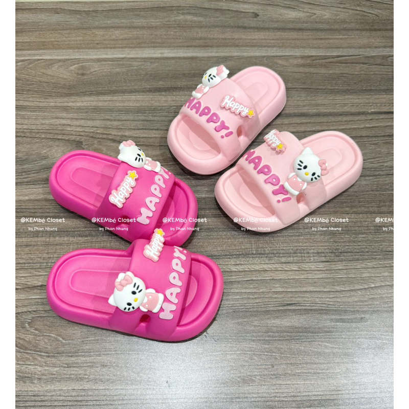 女嬰人字拖 - 超柔軟輕便 2024 Kitty 麵包拖鞋,適合女孩 L1 產品