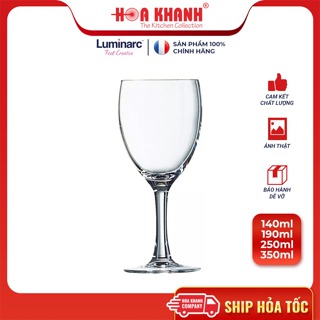 Luminarc Elegance 玻璃酒杯 140ML、250ML 和 350ML - 6 件套 - L13729、L