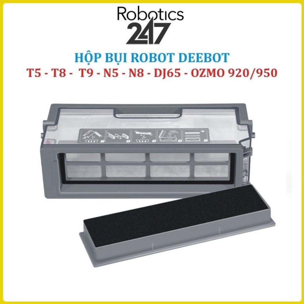 集塵盒,ecovacs Deebot T5-T8-T9-N8-N5-DJ65-Ozmo 機器人吸塵器 920-950