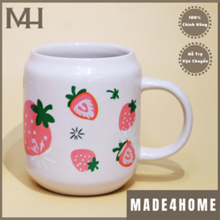 草莓水母杯,可愛瓷杯,水果形可愛瓷杯 - 350ml