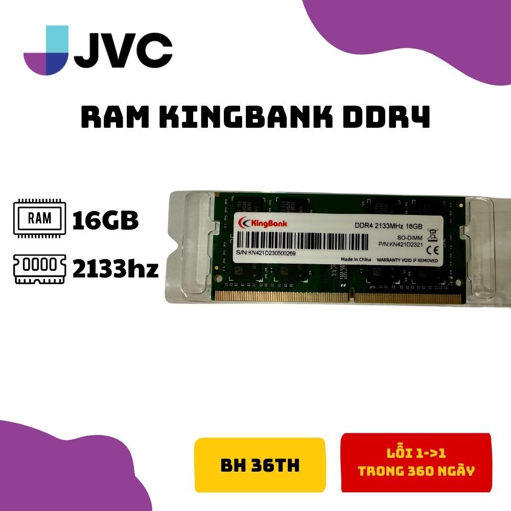 Kingbank 16GB DDR4-2133 /2400 / 2666 筆記本電腦內存