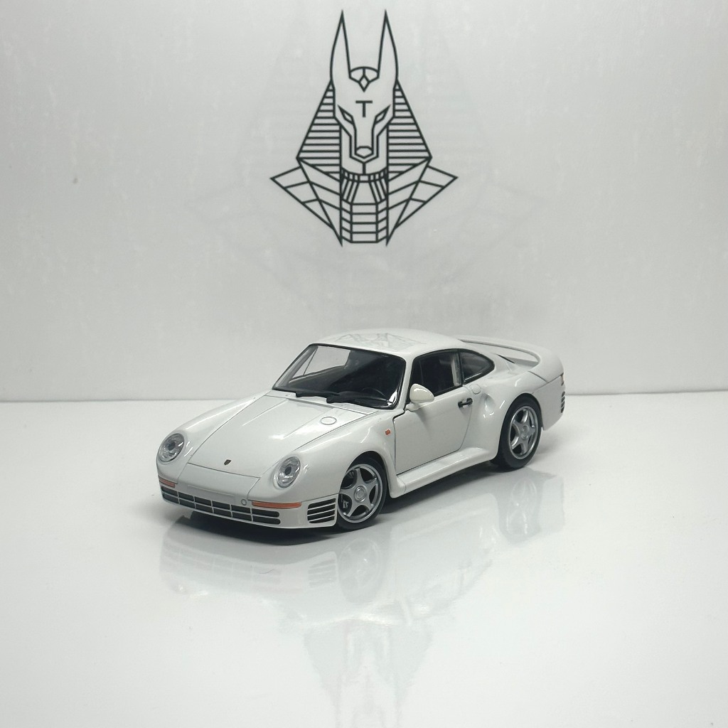 金屬汽車模型 1 / 24 超級跑車 PORSCHE 959 用於展示台、兒童玩具