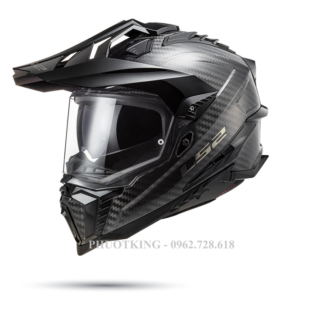 雙運動頭盔 LS2 MX701 Explorer 碳纖維