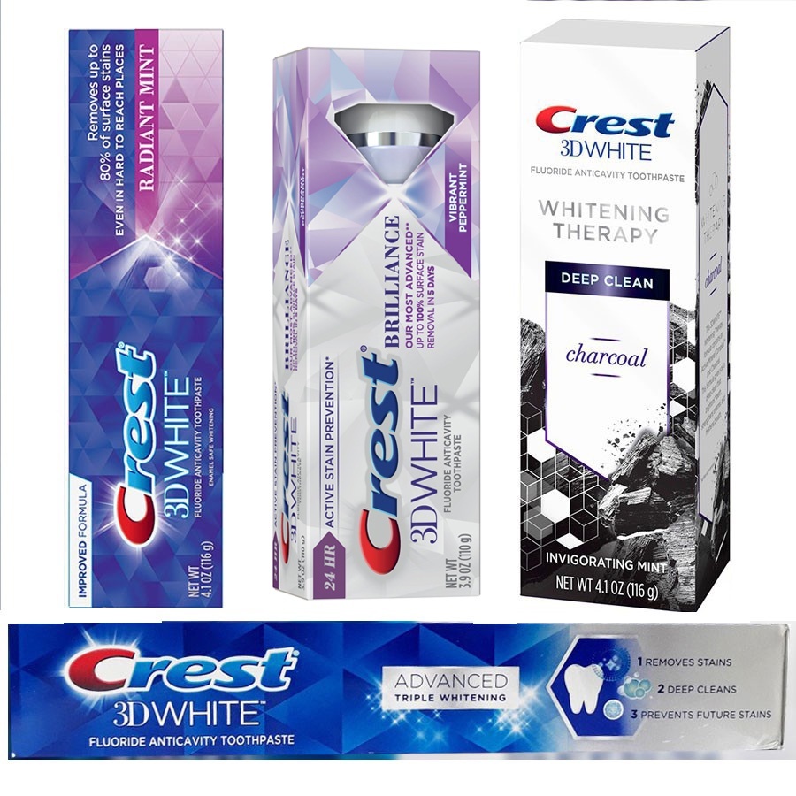 Crest 三維 White Us 牙膏(北極清新、亮採、高級美白、美白療法)