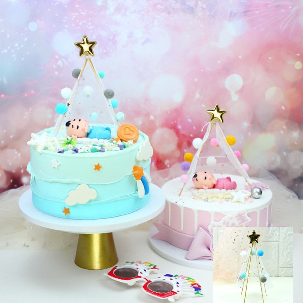 - 星星帳篷 - 裝飾生日蛋糕、冰淇淋蛋糕