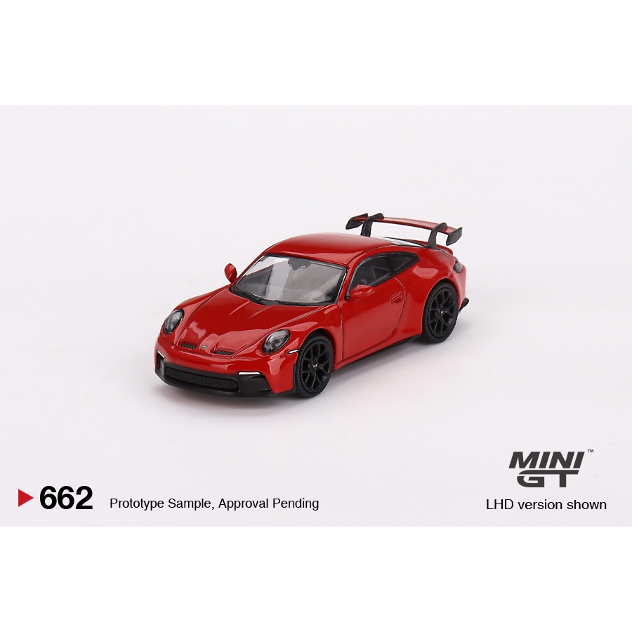 車型保時捷 911 (992) GT3 Guards 紅色 1 /64 MiniGT MGT00662
