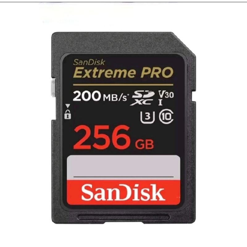 Sandisk Extreme Pro U3 V30 256GB SDXC 存儲卡,約 90-200MB /s.
