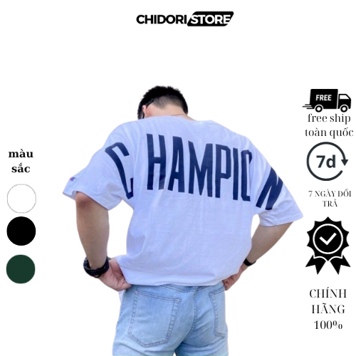 Champion Big Logo Heritage 背面印花 T 恤