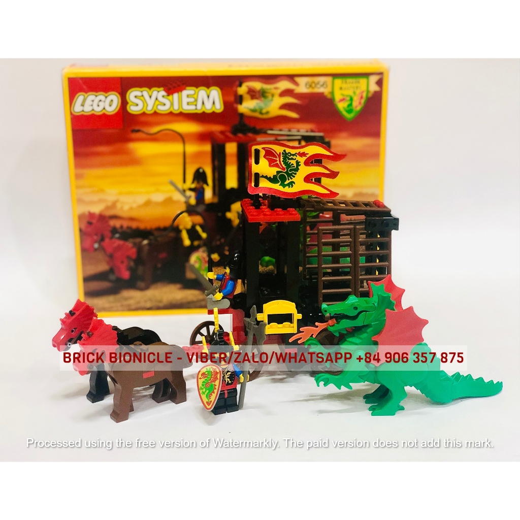 Lego CASTLE REAL - LEGO CASTLE LEGO 中世紀樂高益智玩具 - 6056 龍旅行車