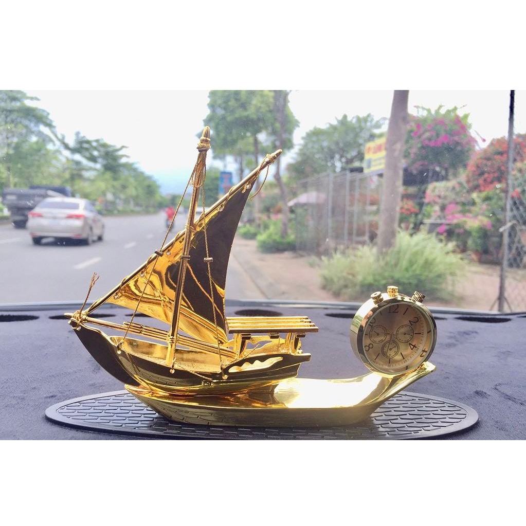 帆船雕像風水 - 風帆 - 帶高端香水時鐘裝飾 Taplo 汽車