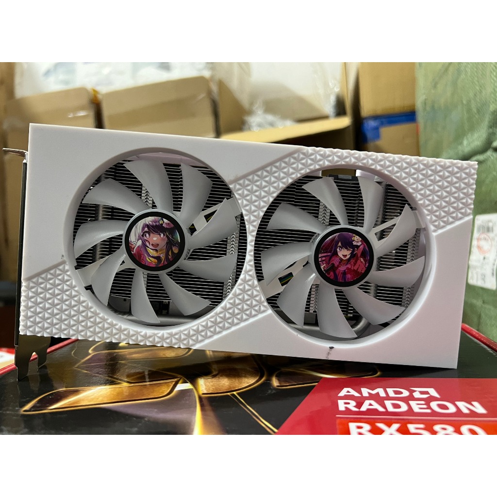 顯卡 RX580 8G 白色 Led 全新全盒