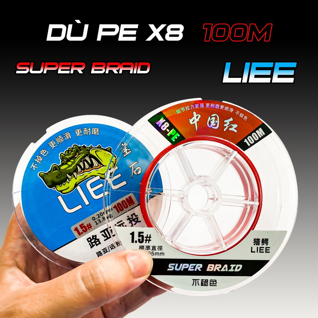 Pe Lure X8 Super, Liee 100m 釣魚降落傘線,承載能力極佳 - 超便宜的價格