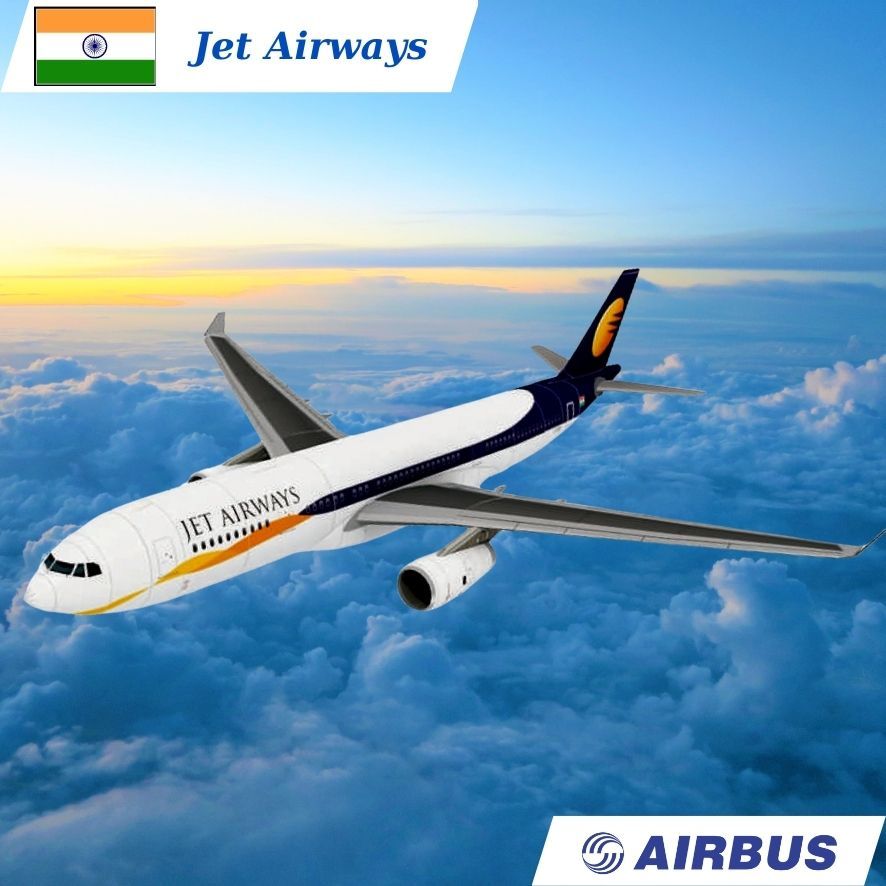 商用 AIRBUS A330 Jet Airways 紙模型