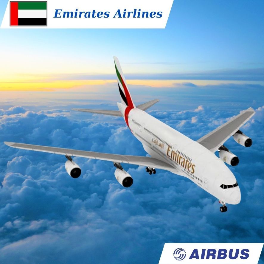 商用 AIRBUS A380 阿聯酋航空公司紙模型