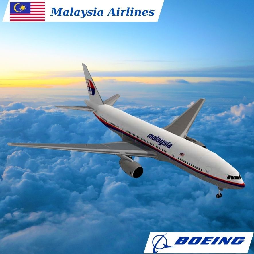 波音 777 馬來西亞航空公司商用飛機紙模型
