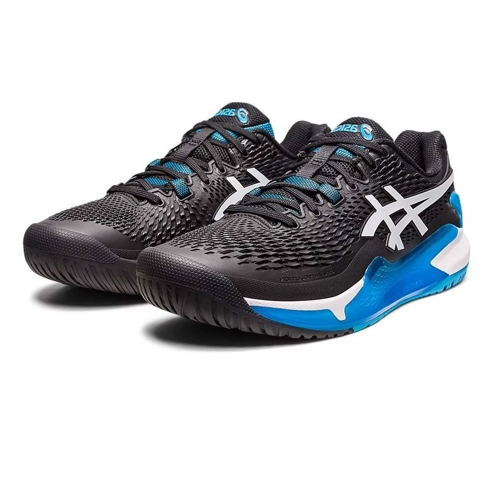 網球 ASICS GEL RESOLUTION 9 黑色/白色鞋 (1041A330-001)