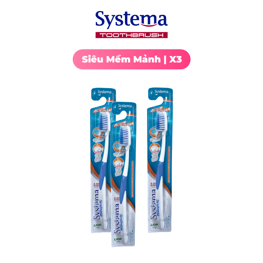 Combo 3 Systema 主動清潔牙刷 - 超柔軟