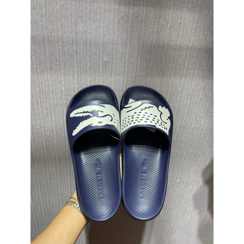 【正品】海軍藍 Lacoste 拖鞋