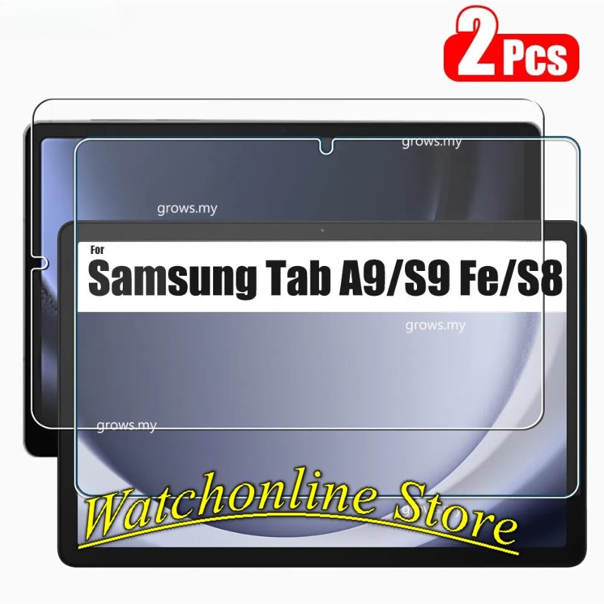 Combo 2 鋼化玻璃適用於三星 Galaxy Tab S9 S9FE S7 S8 A9 A9 + 5G 屏幕保護膜免