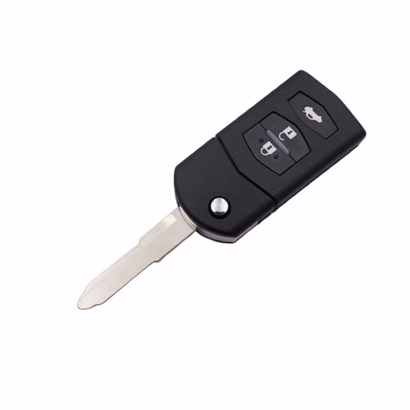 遙控折疊鑰匙套 Mazda 3 按鈕,zin 標準,高品質塑料
