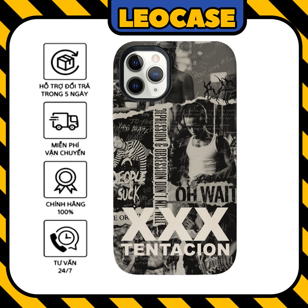 Leocase 說唱歌手 XXX Tentacion 抑鬱症和痴迷高級矽膠 iPhone 保護殼適用於 iPhone 1