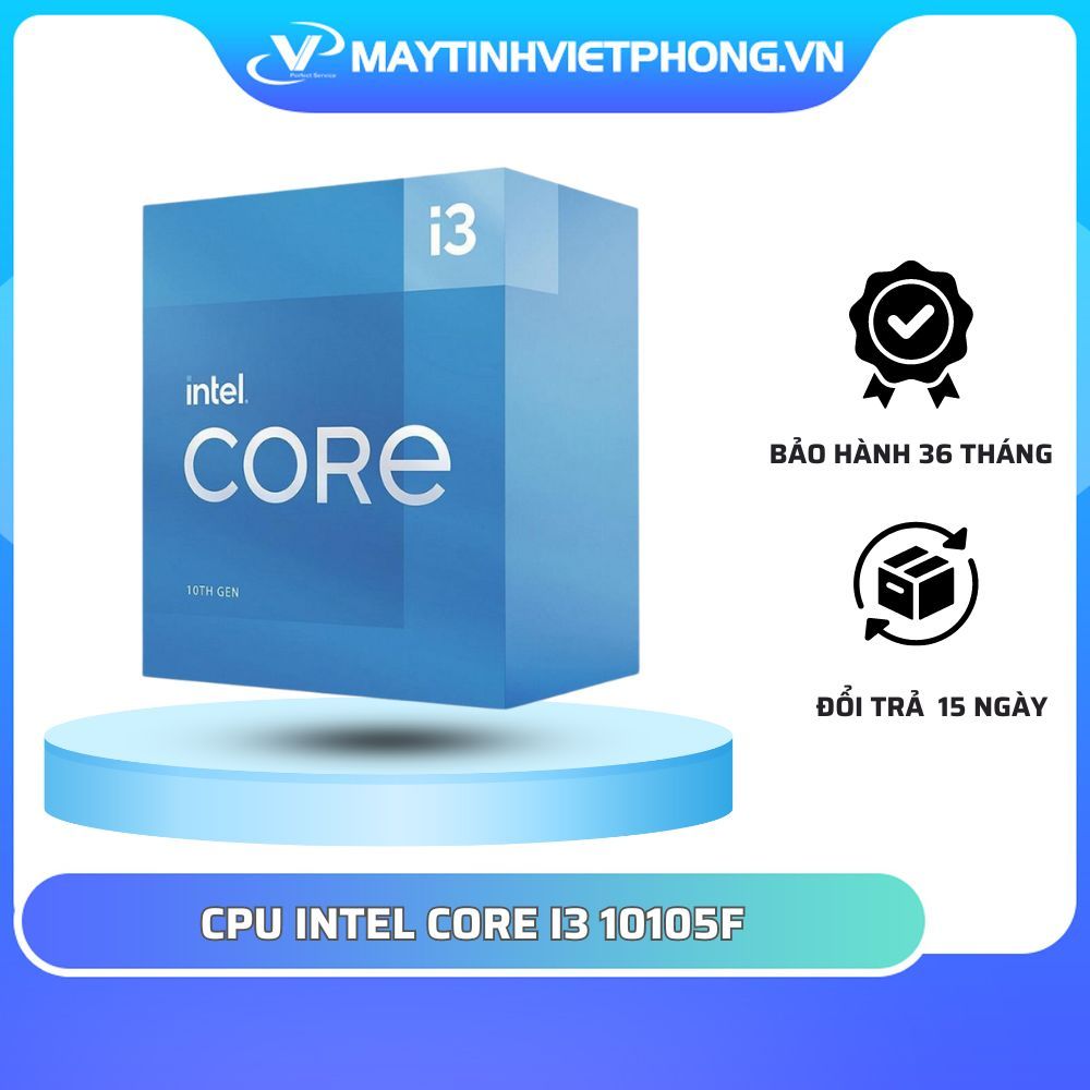 Cpu INTEL CORE I3-10105F(3.7GHZ TURBO 高達 4.4GHZ,4 核 8 螺紋,6MB