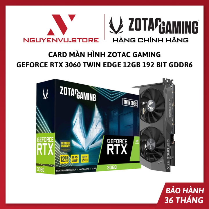 Zotac Gaming GeForce RTX 3060 Twin Edge 12GB 192bit GDDR6 顯卡
