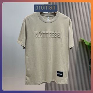 男女圓領t恤夏季壓紋字母漂亮品質無袖襯衫新款2024 AT02-PROMAN
