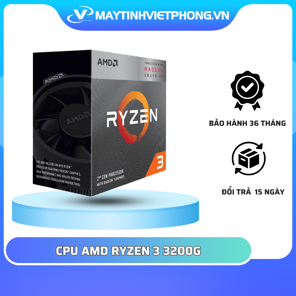 Cpu AMD RYZEN 3 3200G(3.6GHZ TURBO 高達 4.0GHZ,4 芯 4 螺紋,4MB CA