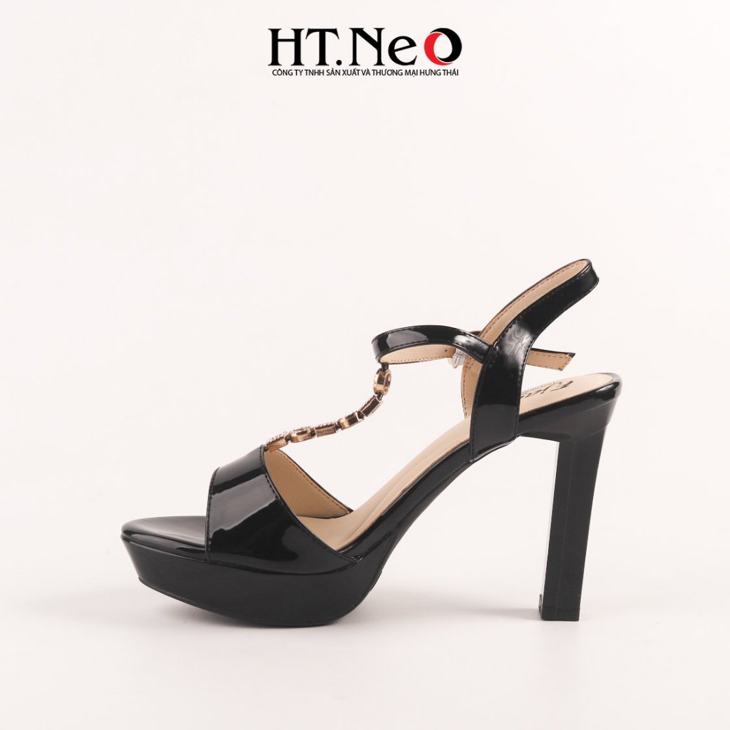 女式涼鞋高度增加 HT.NEO 光澤皮革設計,腳光滑,增加高度高達 11 厘米 SDN223