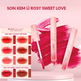 Rosy SWEETLOVE 蠟質唇膏正品,無鉛,超啞光,柔軟雙唇,<桃橙>