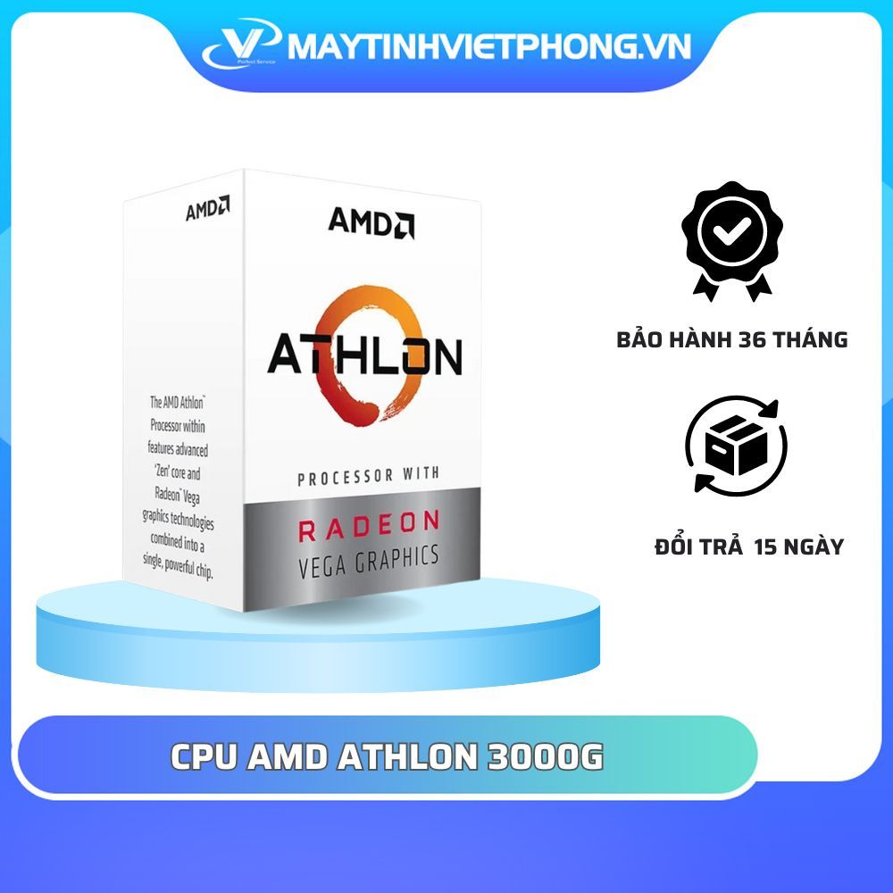 Cpu 處理器 AMD ATHLON 3000G (3.5GHZ, 2 核 4 線程, 5MB CACHE, 35W)