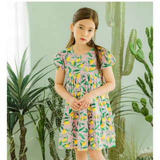 女童檸檬色連衣裙 2'0'0'P