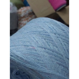 50 克藍色羊毛混合有五種溫和柔和柔和的顏色,冬季針織羊毛