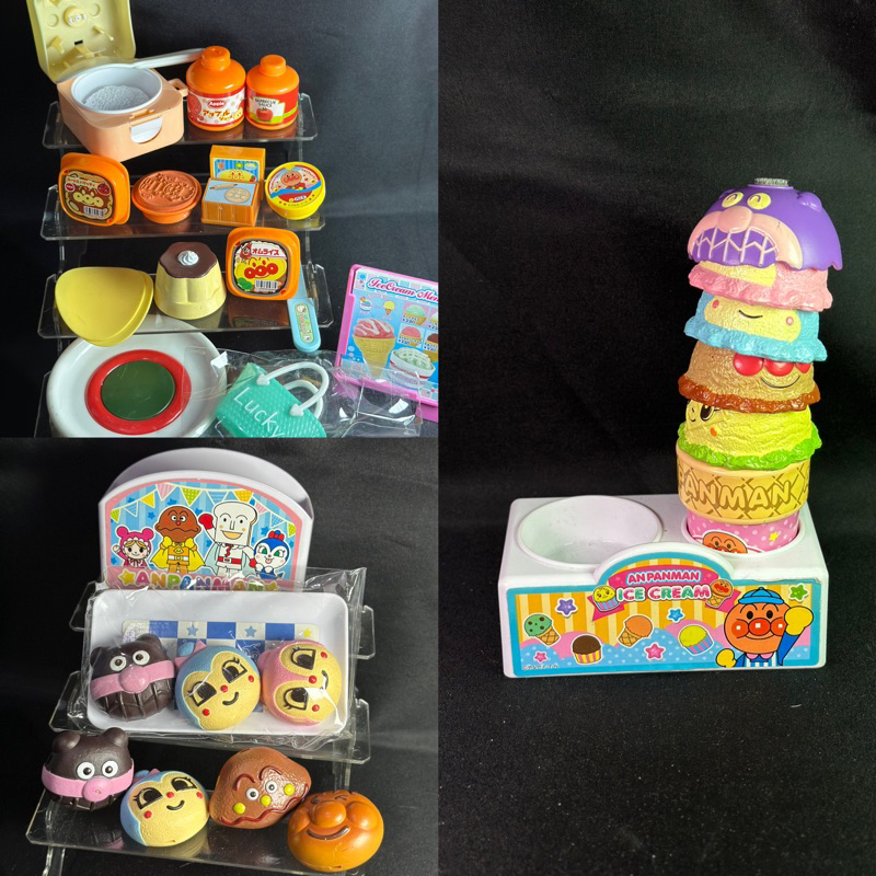 液體模型麵包超人日本互動玩具套裝嬰兒烹飪玩具、冰淇淋、蛋糕