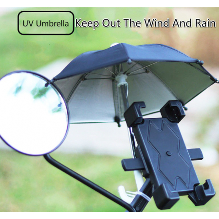 遮陽傘,防雨迷你安裝摩托車手機架(不含產品支架)