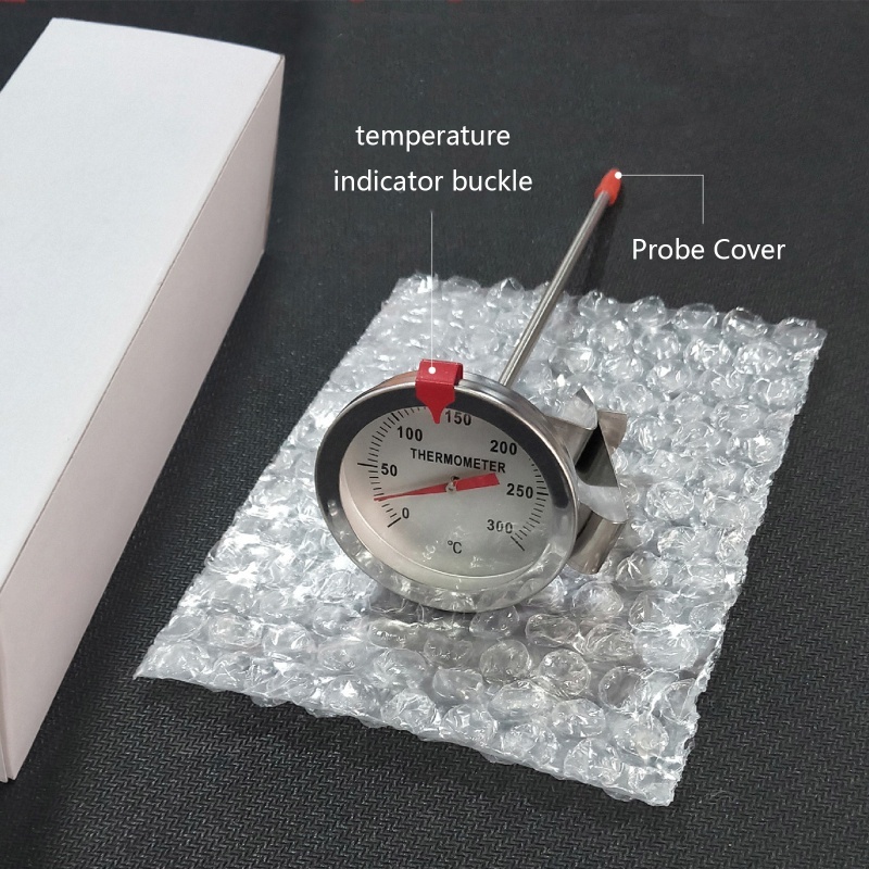 油溫計,液體測量 0°C~300°C Inox 牛奶咖啡溫度計食品肉量計廚房油炸鍋