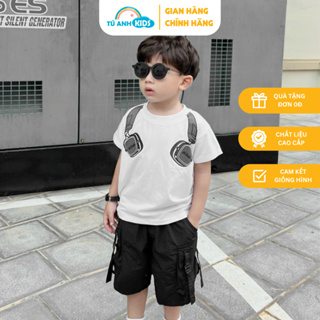 2-8歲男童套裝男童裝套裝短袖t恤短褲tn韓國時尚設計tu ANH KIDS