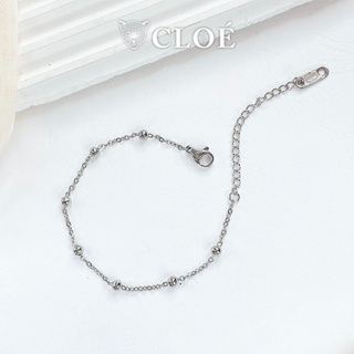 鈦金屬手鍊帶球設計簡約配飾 Cloe Accessories 6122