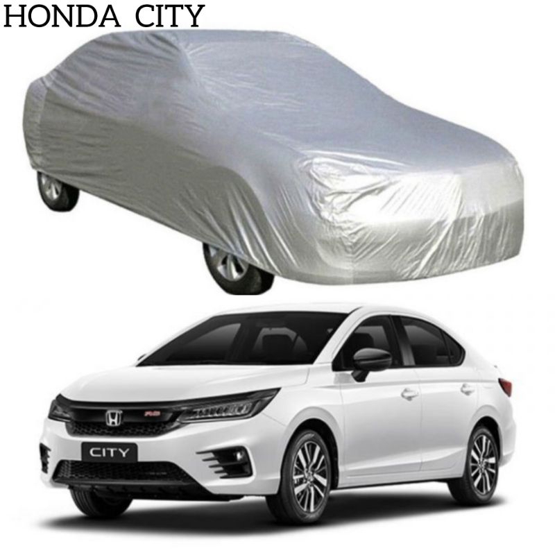 本田 CITY 汽車帆布車罩鍍銀雨傘,防曬性好,帶方便手提箱。