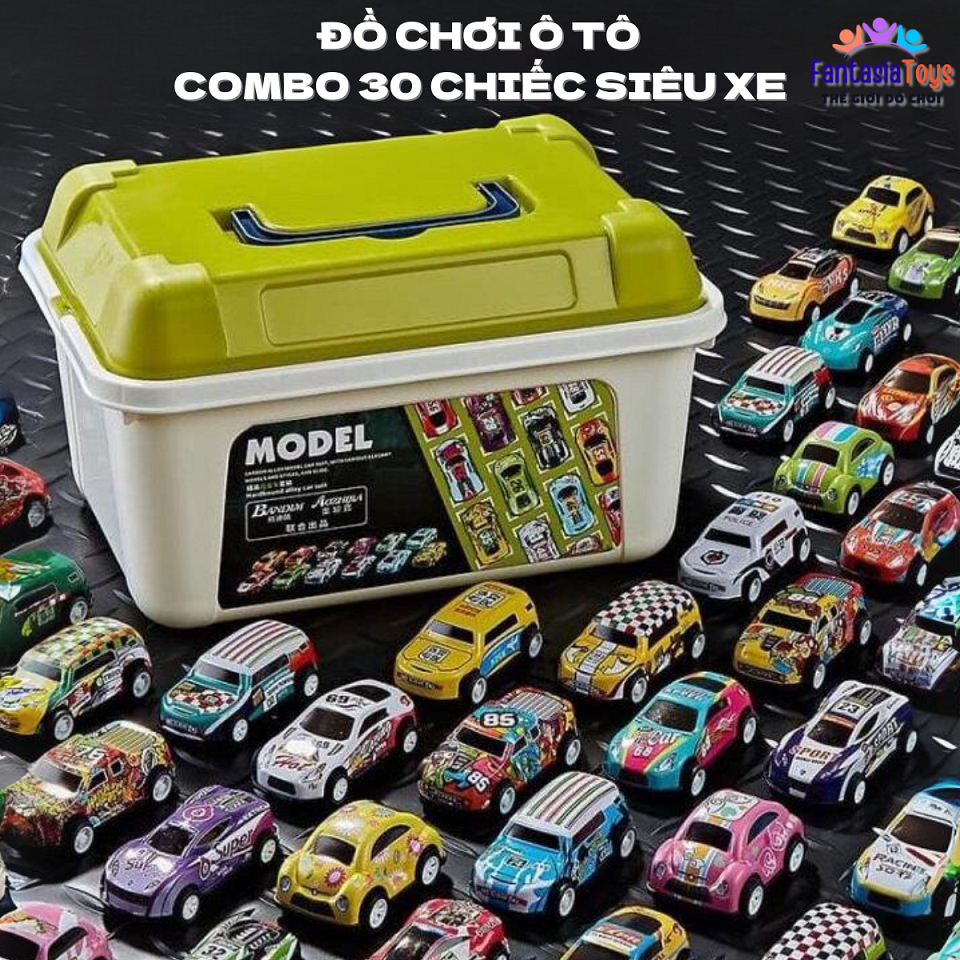 玩具車組合 30 輛超級汽車嬰兒車,適用於帶有有趣的各種車箱的嬰兒車。