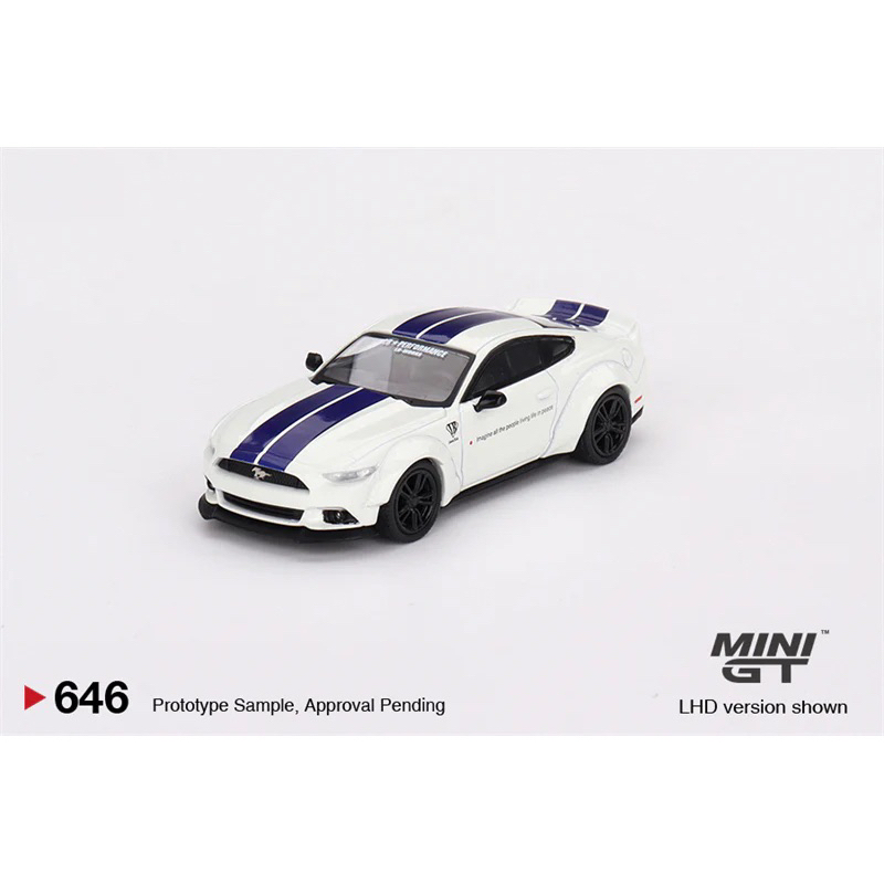 Mini GT 1:64 Ford Mustang GT LB-WORKS 白色模型車