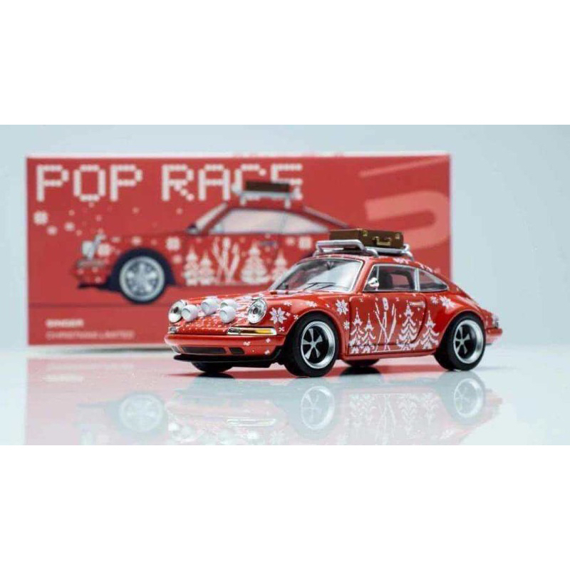 Car Pop Race 1:64 Singer Targa 聖誕節保時捷 911 - 2023 聖誕快樂