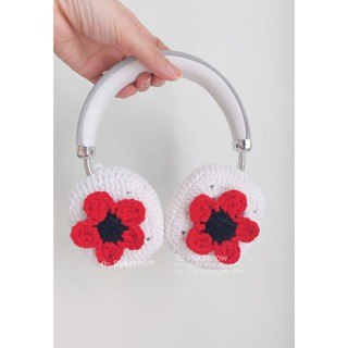 花耳機套 適用於 Airpods MAX SONY SAMSUNG PIXEL 耳機的花羊毛耳罩