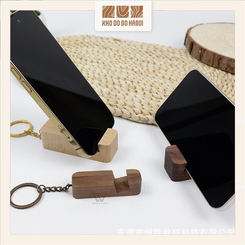 多用途木製鑰匙扣、智能手機架、手機架 - khodogohanoi