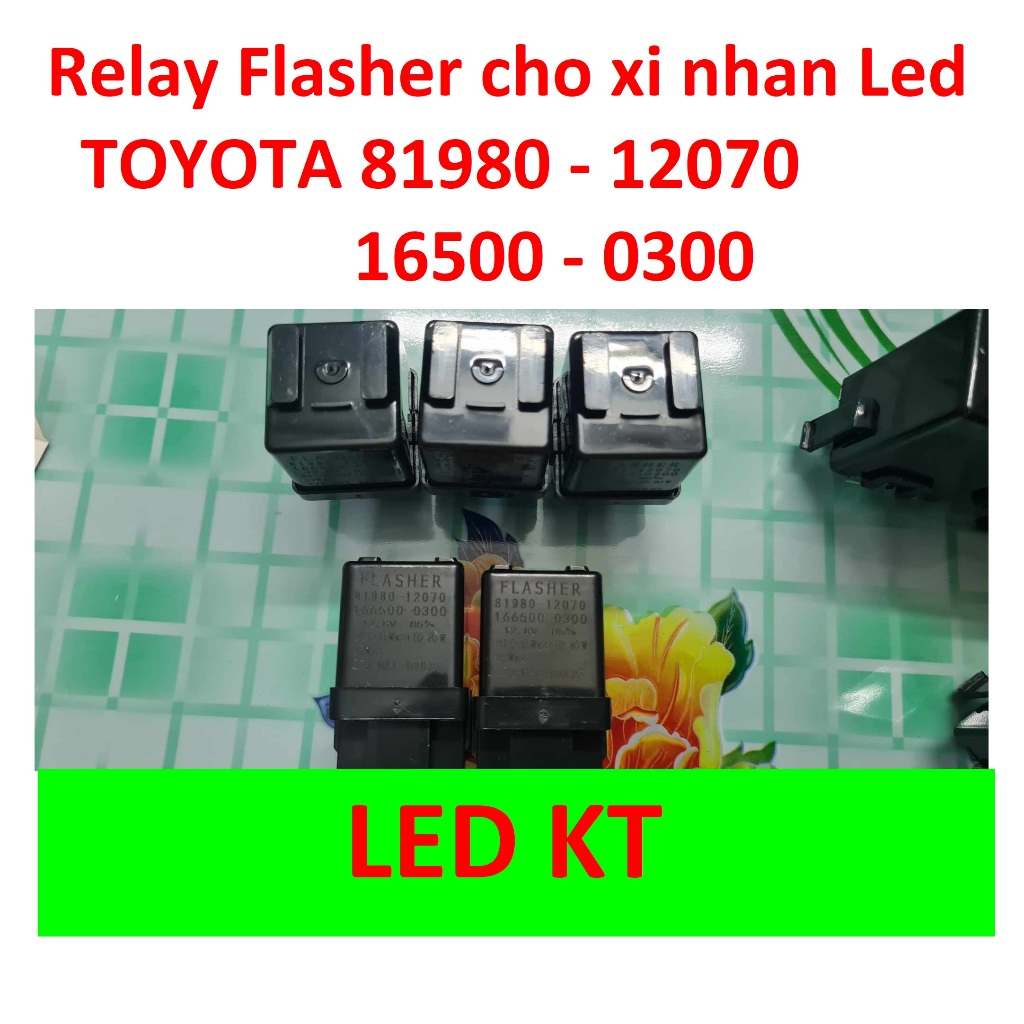 繼電器閃光器 led 轉向信號 TOYOTA 81980-12070 16500-0300 3 針用於 led 轉向信號