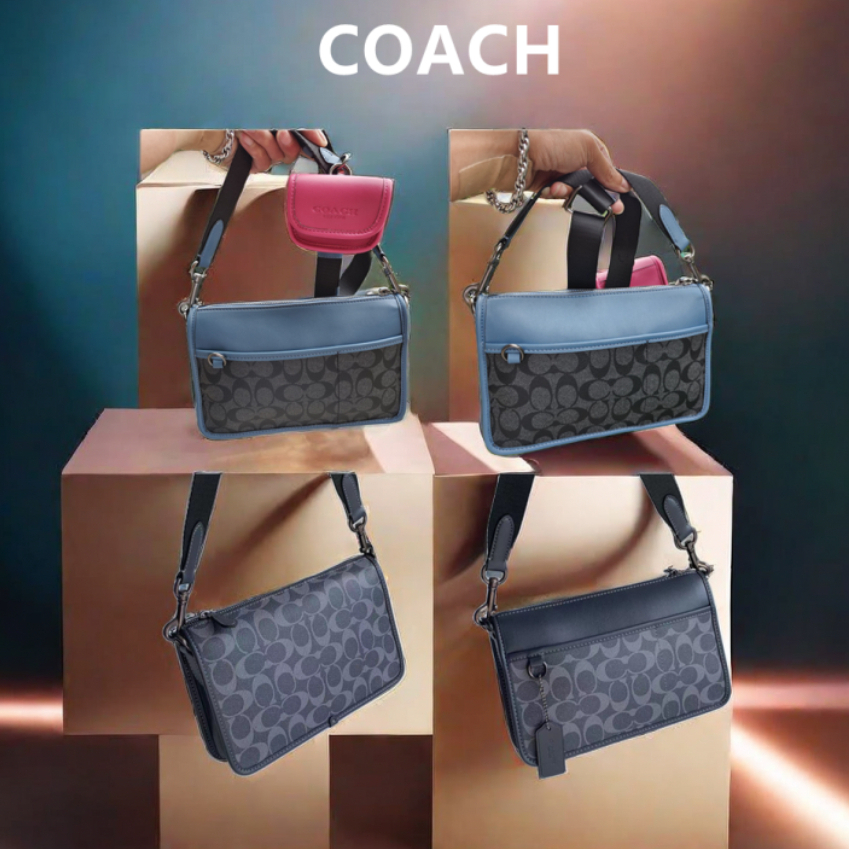 Coach C8141 配色 Ole Trainer 經典 Legacy Logo 多功能包