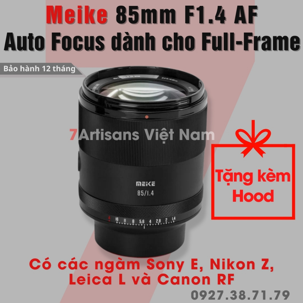 美科 85mm F1.4 自動對焦全畫幅鏡頭自動對焦適用於索尼 E /FE、Niko Z、佳能 RF、徠卡 L