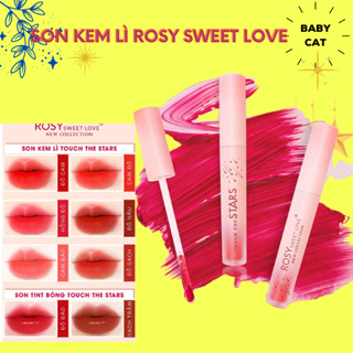 Rosy SWEETLOVE 蠟質唇膏正品,無鉛,超啞光,柔軟雙唇,<桃橙>